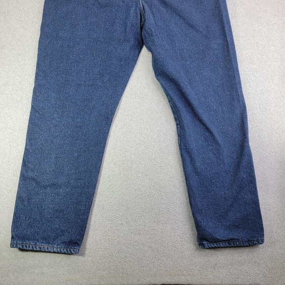 Cabela's Roughneck Jeans Mens 40x32 Blue Flannel Lined Relaxed Fit Denim Pants - Picture 7 of 16
